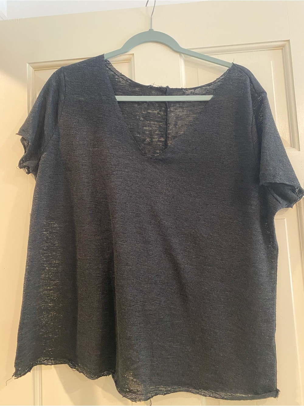 Off-the-Shoulder Lightweight Black Sweater Top